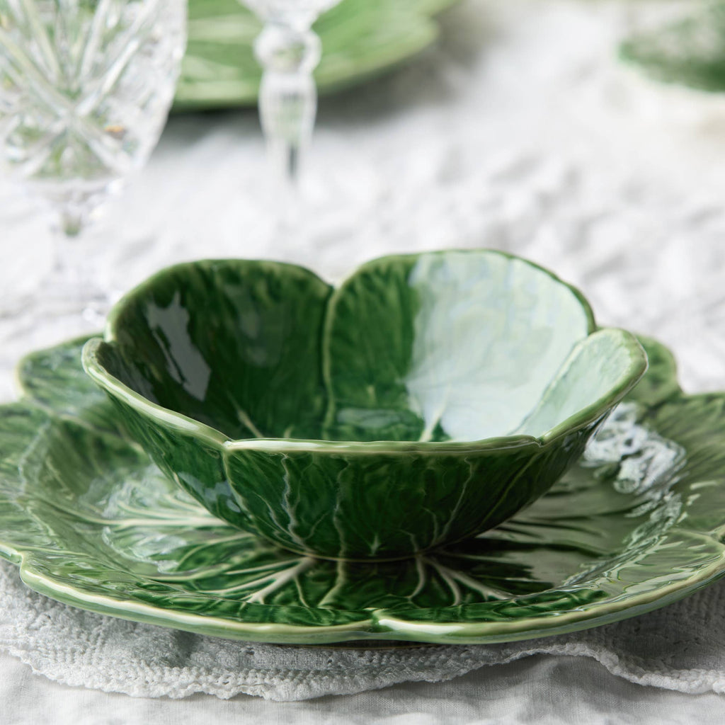 Le Jardin Cabbage 3-D Cereal Bowls 16oz
