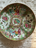 ANTIQUE ROSE MEDALLION PORCELAIN SAUCER | 6"