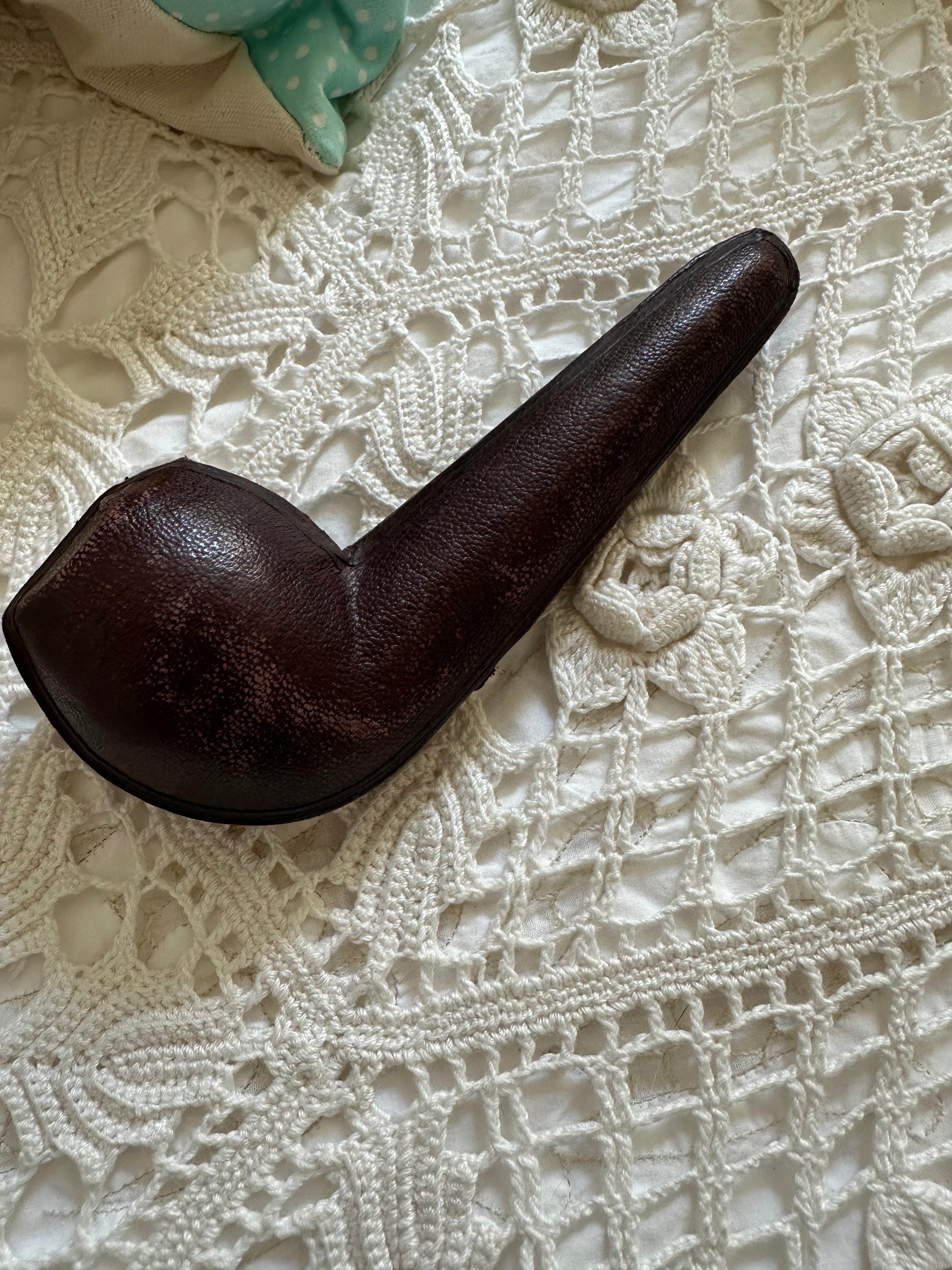 Pipe with Leather Case