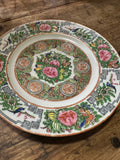 Antique Rose Canton Plates – Pair