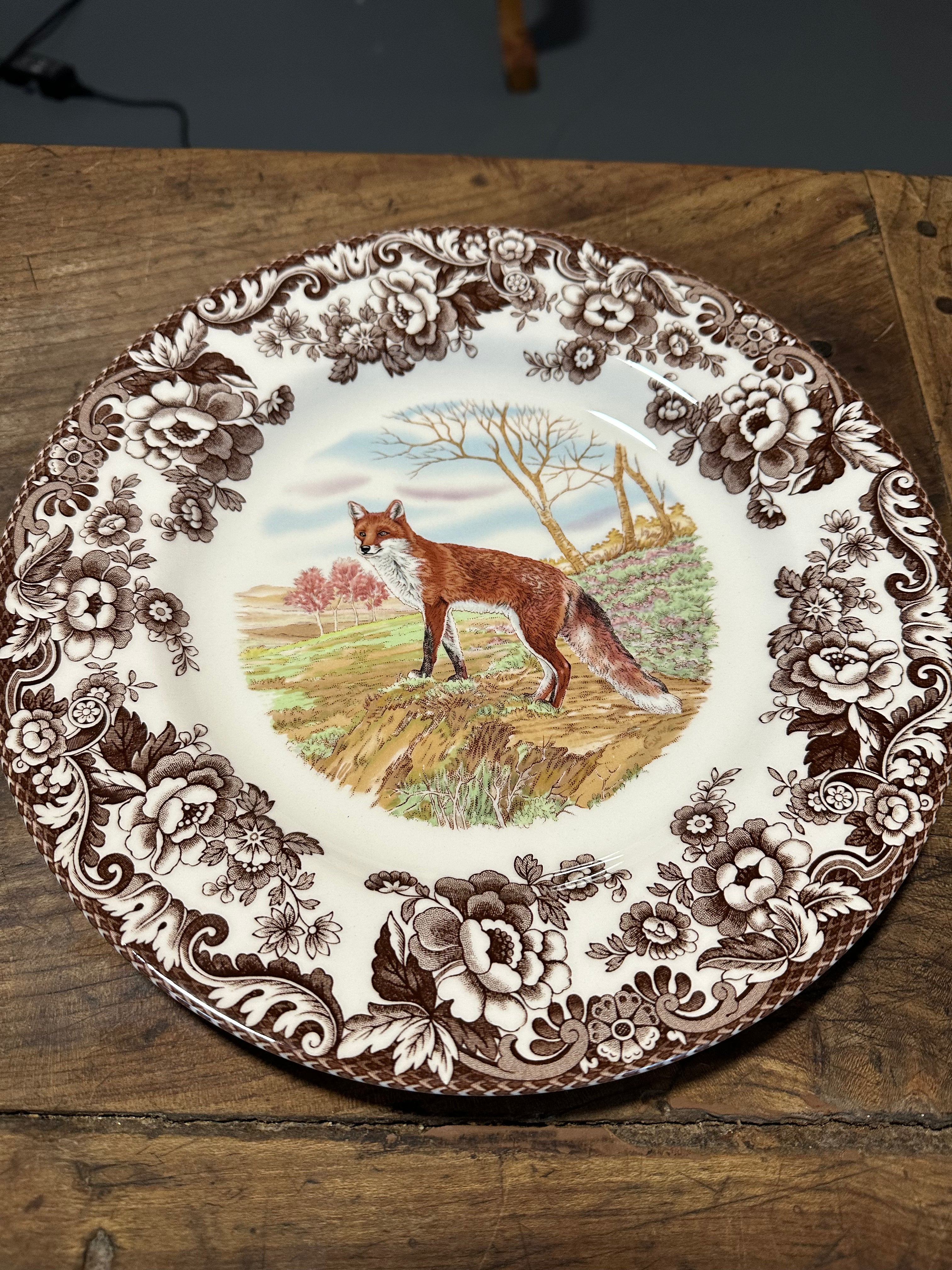 Spode Woodland Red Fox Dinner Plate – 10.5 Inches