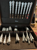 Rogers Brothers “Marquis” Silver Plate Flatware – 52-Piece Service for Eight with Storage Chest – 1933