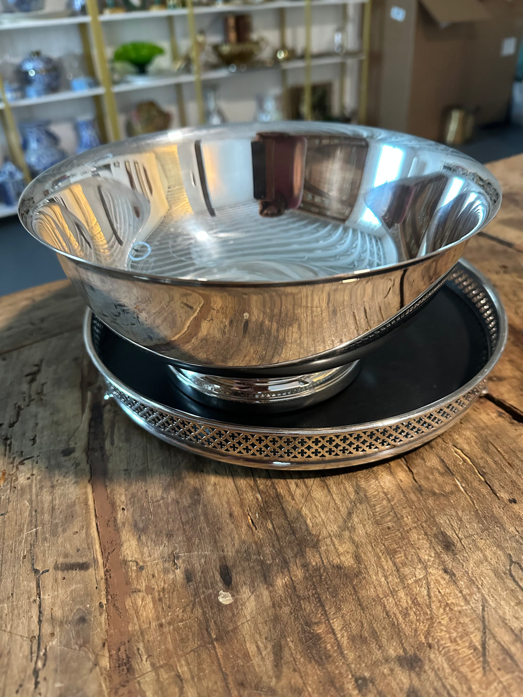 Vintage Silver Plate Revere Bowl – 9 Inches