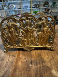 Vintage Ornate Brass Letter Holder