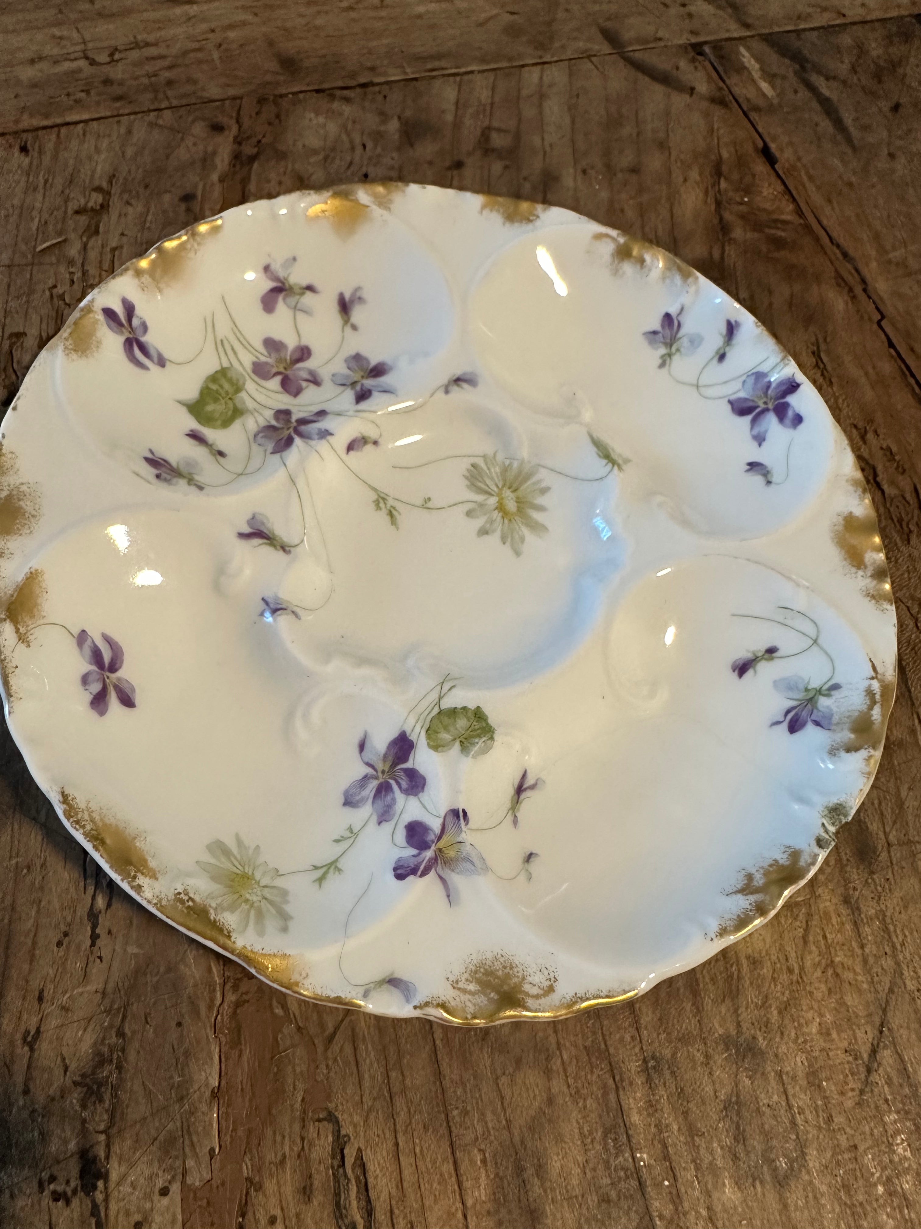 Antique Haviland & Co. Limoges Oyster Plate – 8"