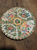 Antique Rose Medallion Scalloped Plate – 8.25 Inches