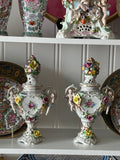 Antique Von Schierholz Porcelain Potpourri Urns – Pair