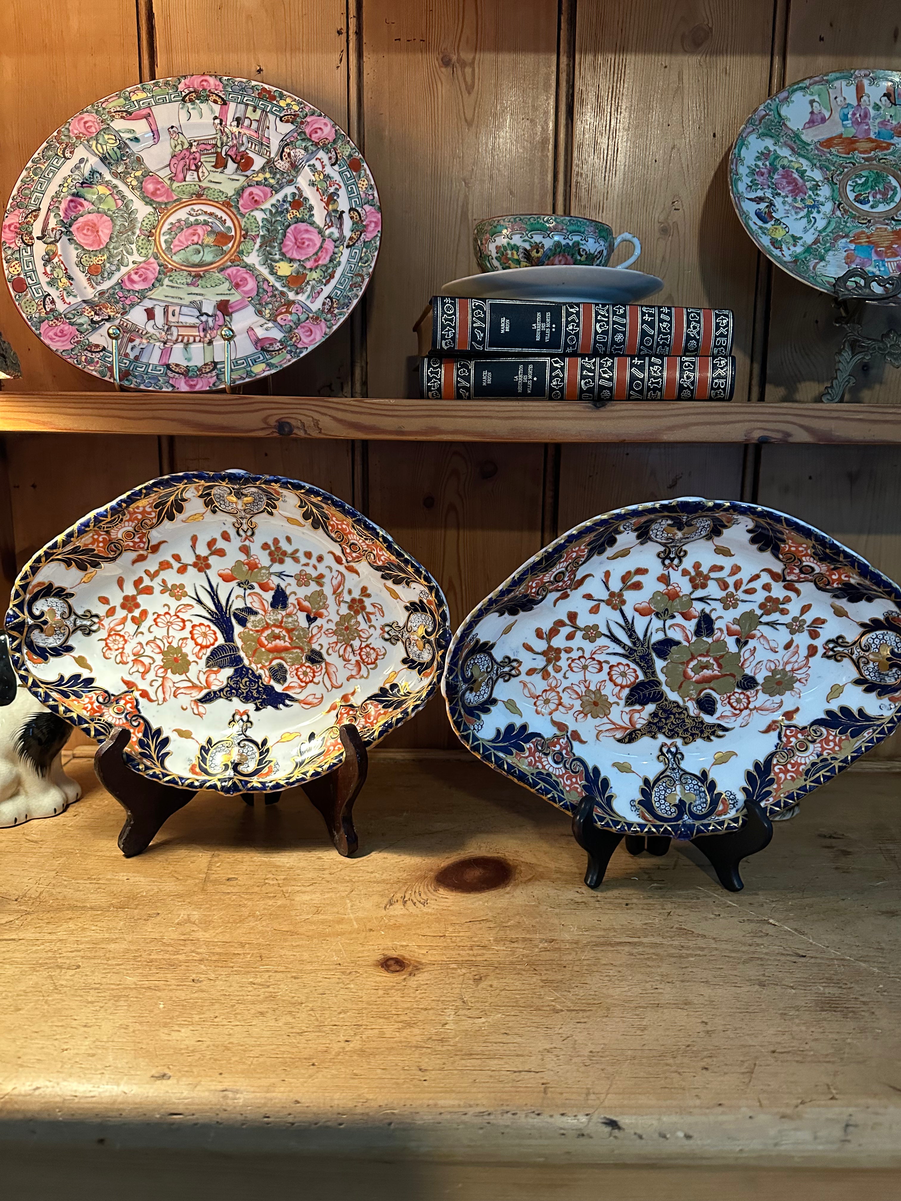 Antique Royal Crown Derby King’s Serving Plates, Circa 1879–1895 – Pair