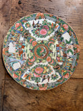 Antique Rose Medallion Plate – Vibrant Blue – 9.5"