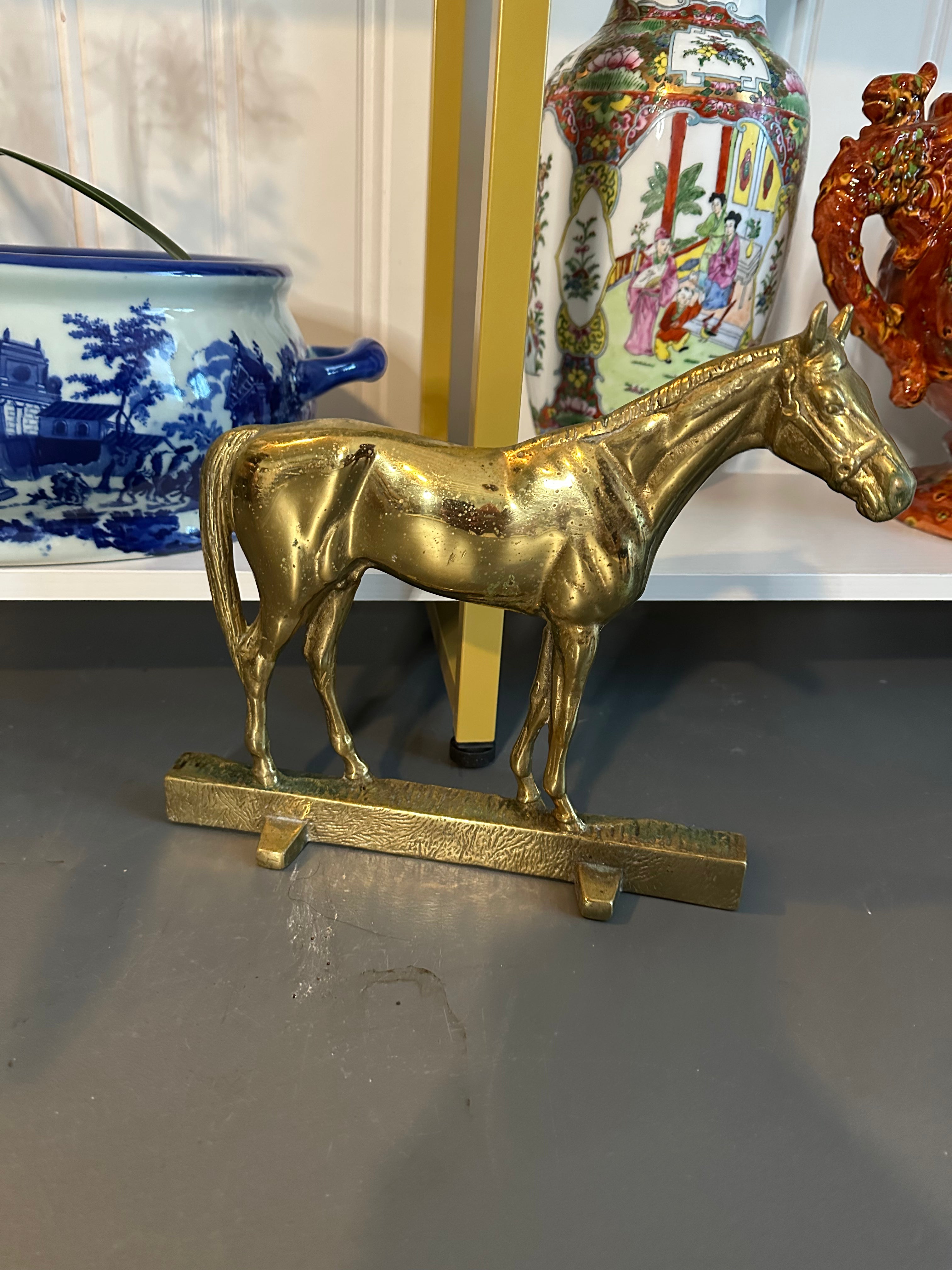 1949 Virginia Metalcrafters Solid Brass Horse