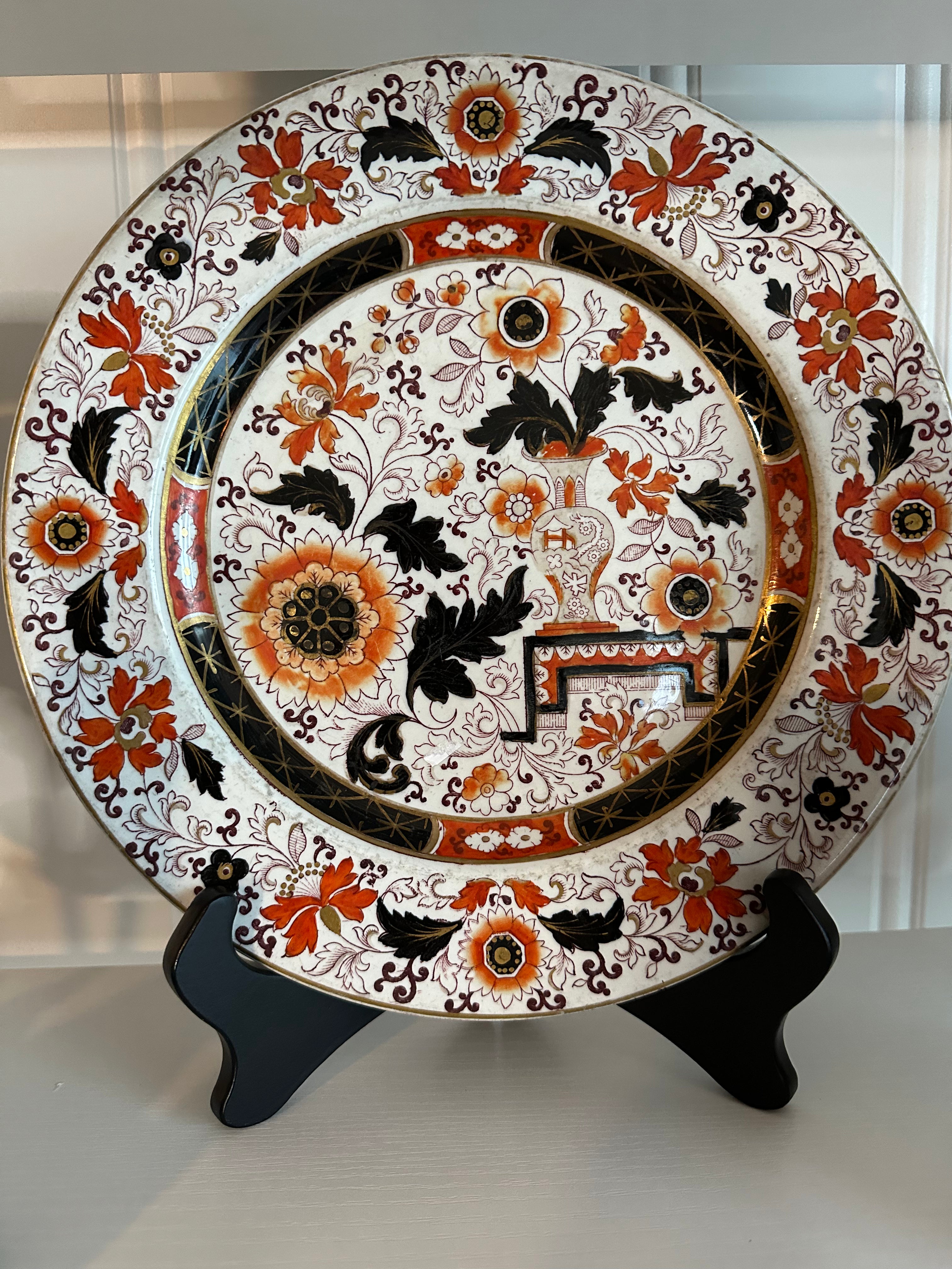 Antique Ashworth Ironstone Imari Plate