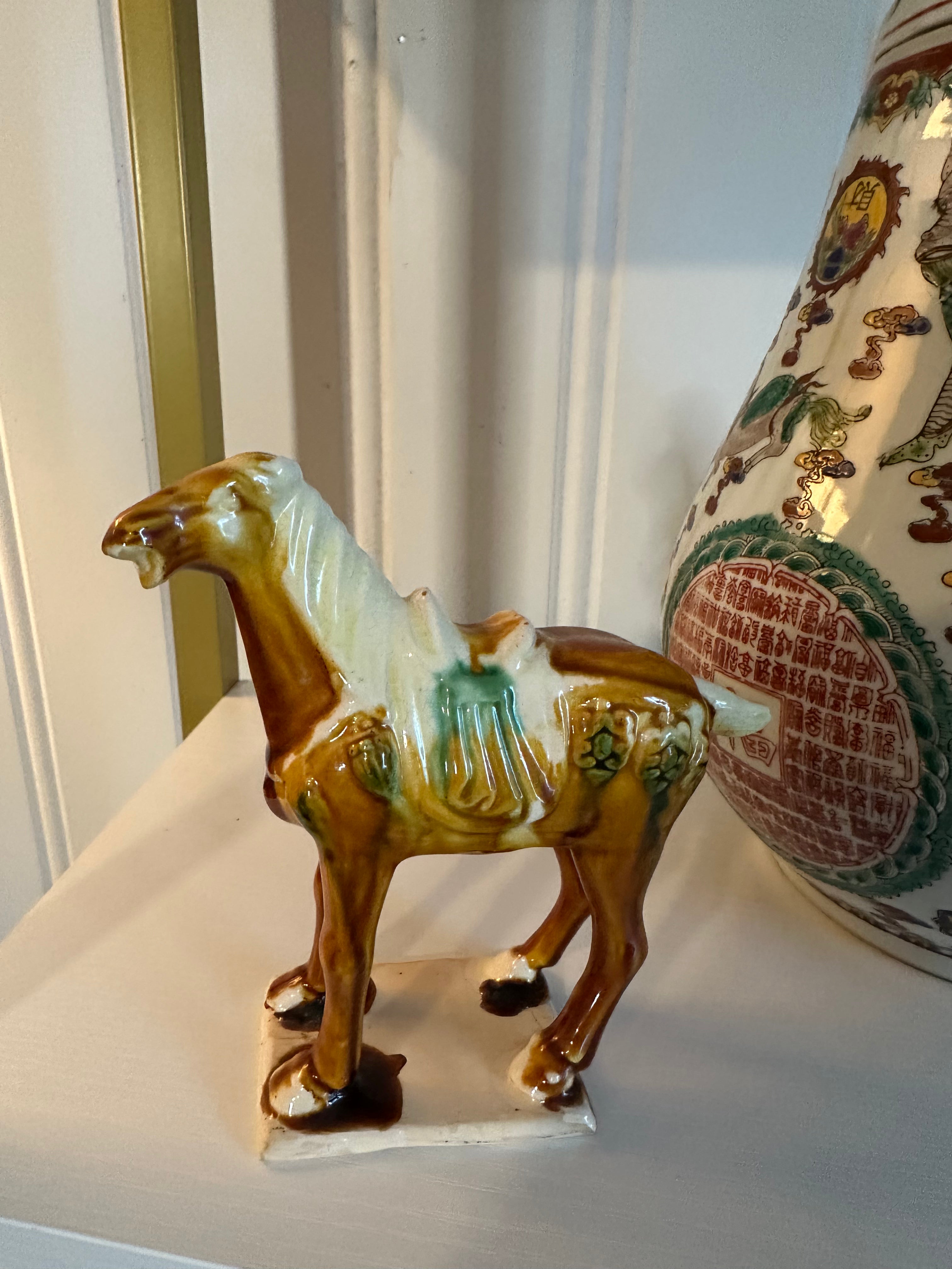 Vintage Tang Style Horse Figurine
