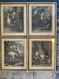 Set of Four Johann Elias Ridinger Equestrian Engravings