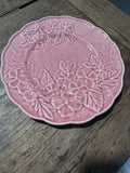 Bordallo Pinheiro Pink Floral Plate – Made in Portugal – 8"