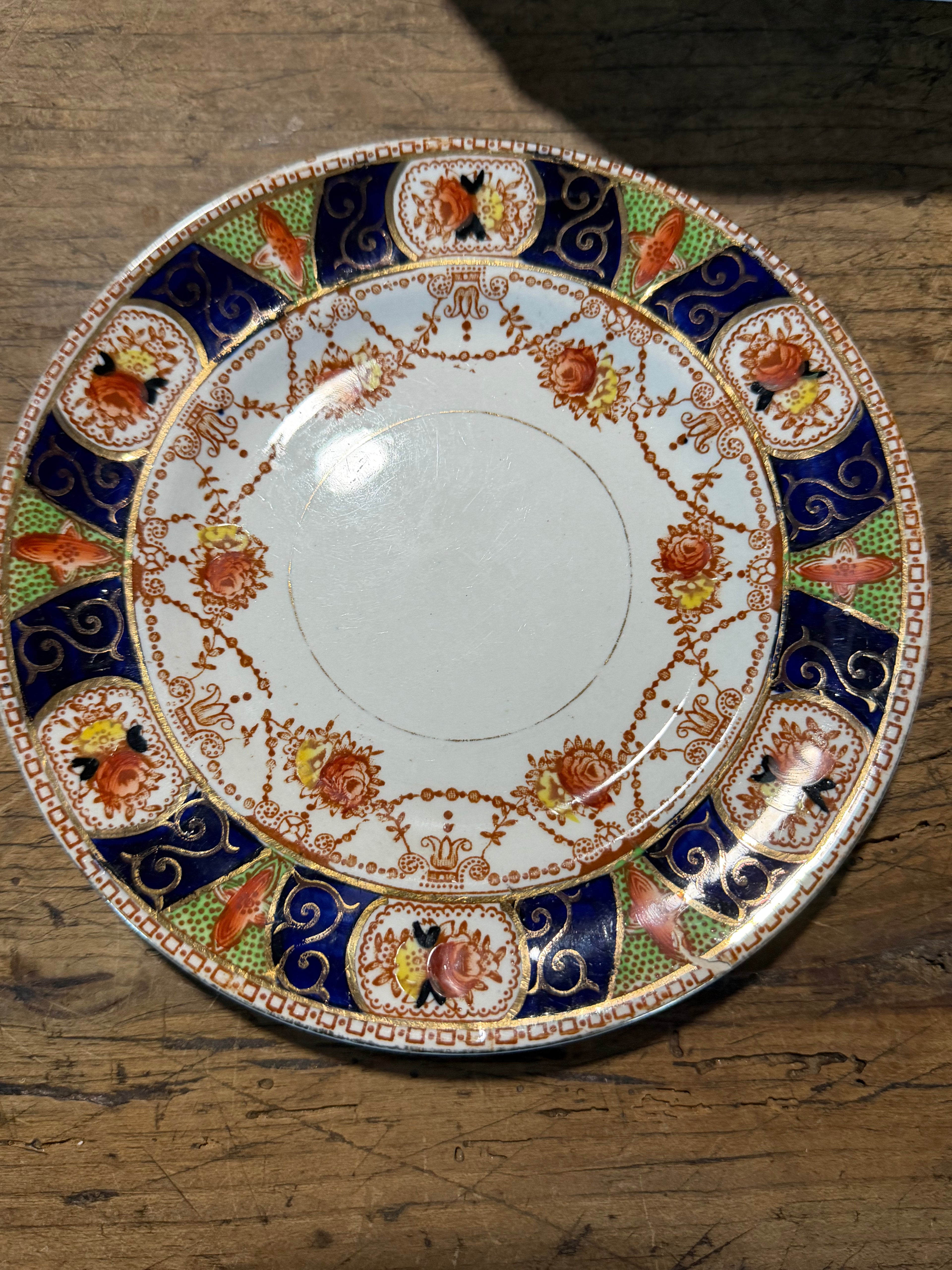 Antique Burgess & Brothers Carlisle Ware Neoclassical Plate – England