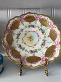 Antique O.E.A. Pink & Gilt Porcelain Decorative Charger – 12½"