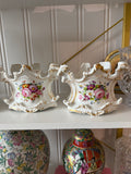 Pair of Antique Old Paris Porcelain Cachepots | 5.5"