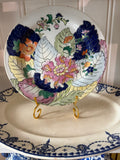 Vintage Tobacco Leaf Porcelain Plate | 10.25"