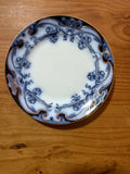 Antique Royal Doulton “Iris” Flow Blue Plate — 6 Inches, Circa 1891–1902