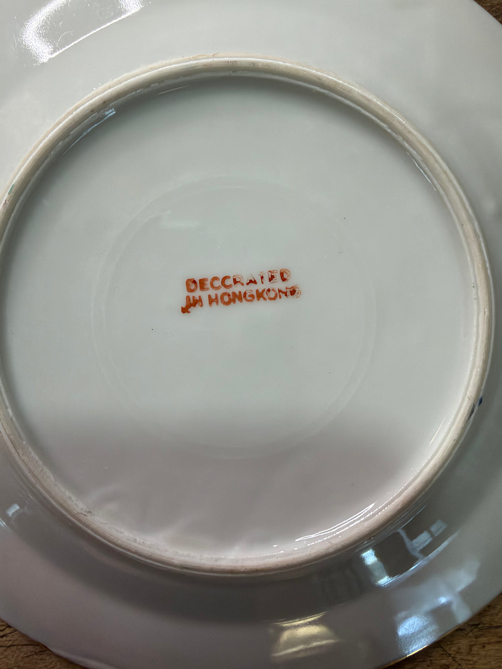 Vintage Rose Medallion Plates — 6 Inches in Diameter