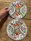 Vintage Rose Medallion Plates — 7 Inches in Diameter