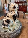 Antique Victorian Staffordshire Spaniel | 7.25″