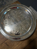 Vintage International Silver Plate Chased Presentation Tray — 15 Inches