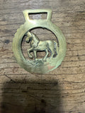 Solid Brass Horse Medallion