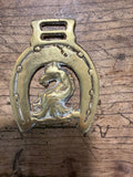 Solid Brass Horseshoe Medallion