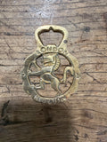 Solid Brass Red Lion Medallion