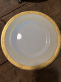 Antique Mintons Gold-Encrusted Plate for Ovington Brothers — 9 Inches