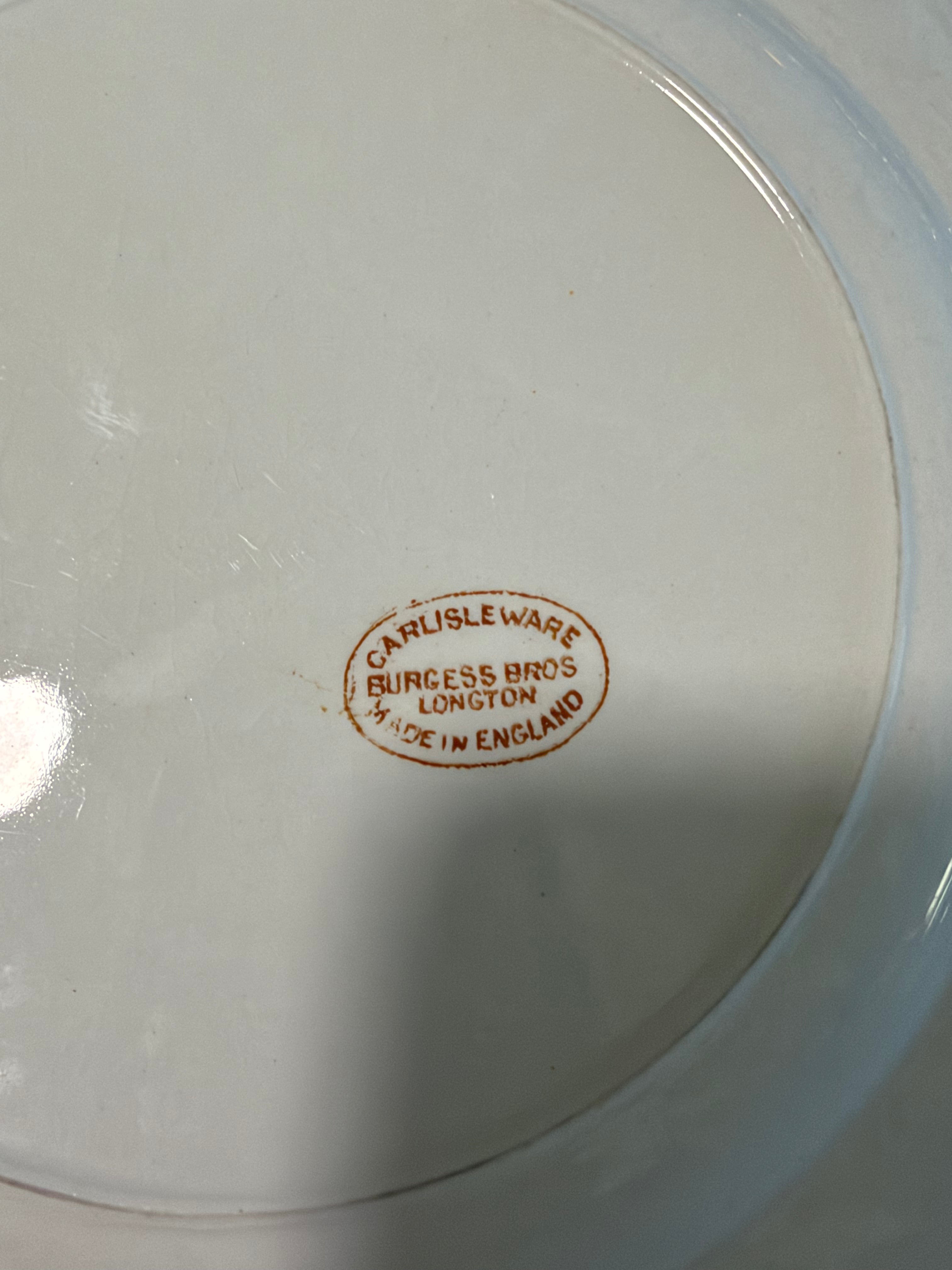 Antique Burgess Brothers Carlisleware Imari Salad Plate — 9”