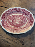 Vintage Mason’s Vista Red Transferware Platter – 11 Inches