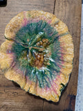 Gien Majolica Leaf Bowl – 9 × 7 Inches