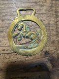 Brass Horse Brass with Rearing Horse Medallion