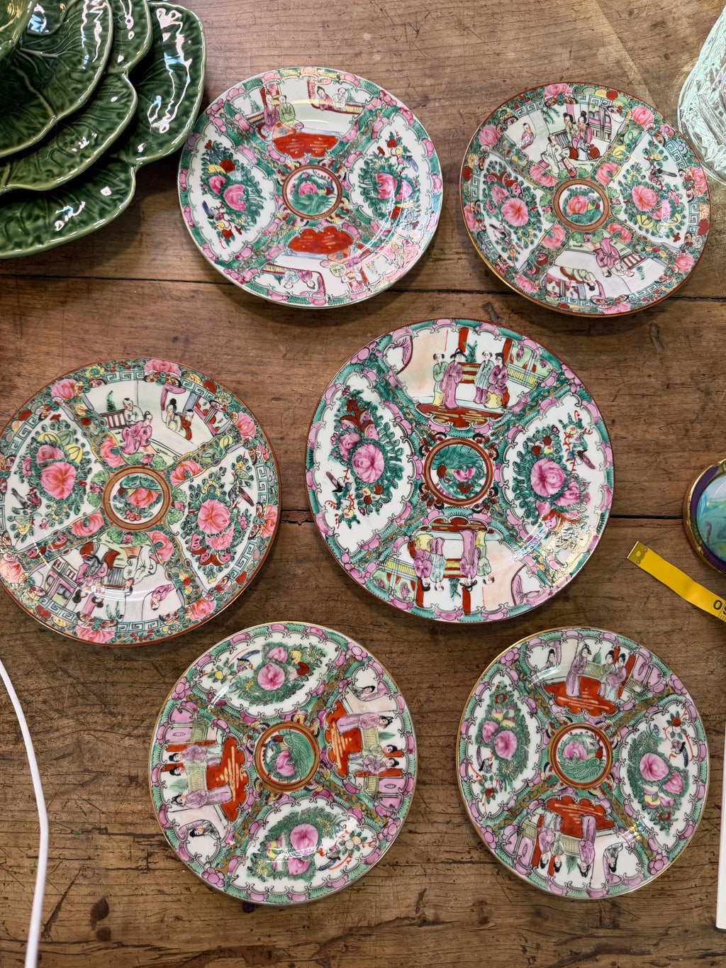 Vintage Rose Medallion Plate Bundle — Set of Six