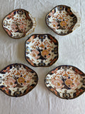 19th Century Royal Crown Derby “Kings” Pattern Serving Set | Antique English Porcelain | Set of Five | Circa 1879–1895