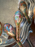 Set of Five Antique Famille Rose Porcelain Spoons | Chinese Export Porcelain