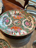 Antique Famille Rose Porcelain Plates | Chinese Export Porcelain | 8.5” Diameter