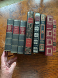 Set of 8 Vintage French Leather Books