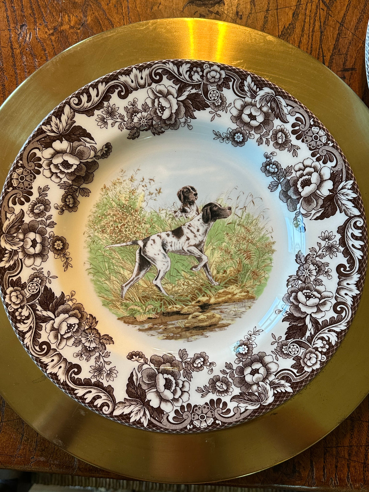 Spode Woodland "Woodman's" Dinner Plate 10.5" | English Transferware