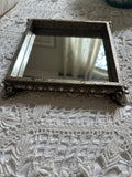 VINTAGE MIRRORED VANITY TRAY | 8.5"