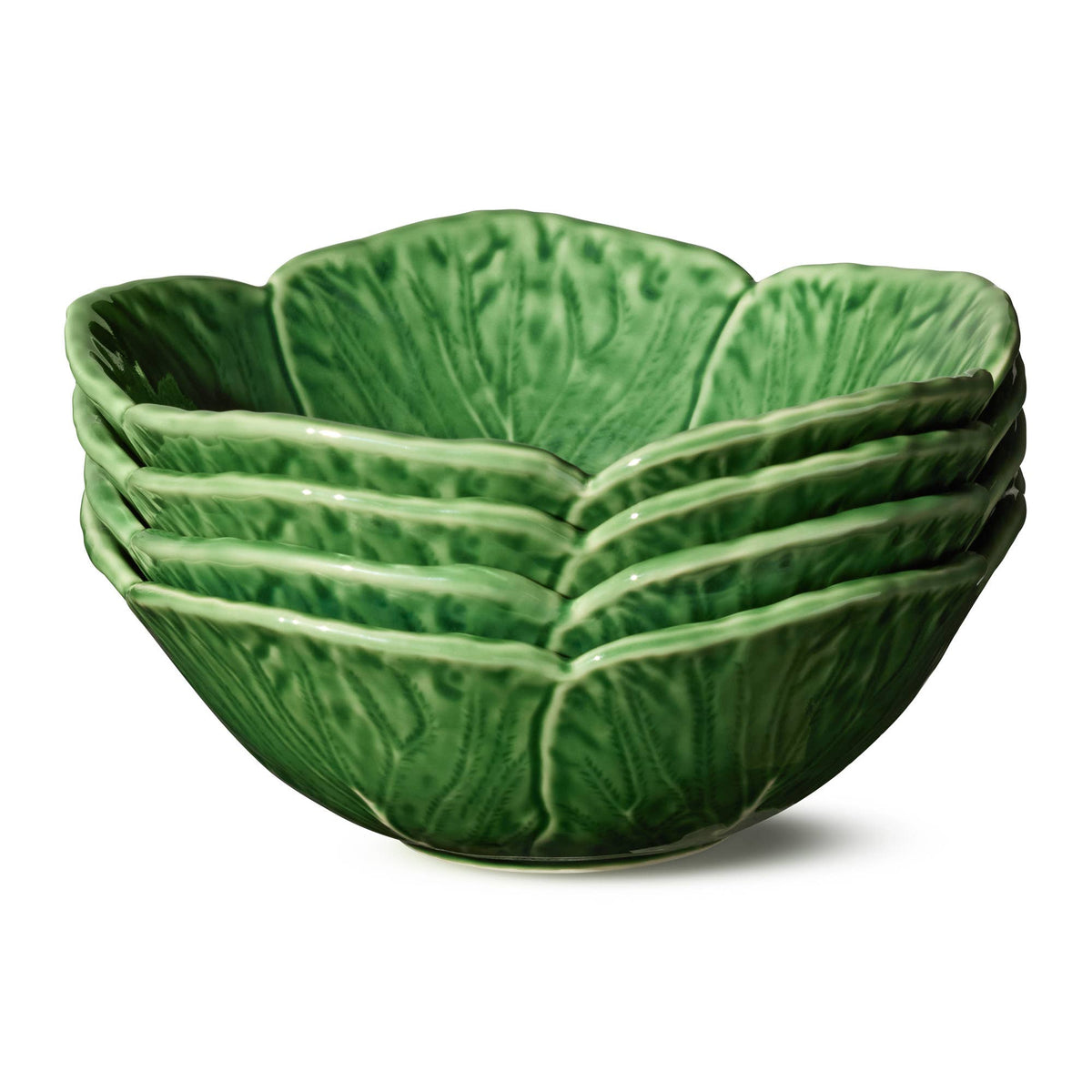 Le Jardin Cabbage 3-D Cereal Bowls 16oz